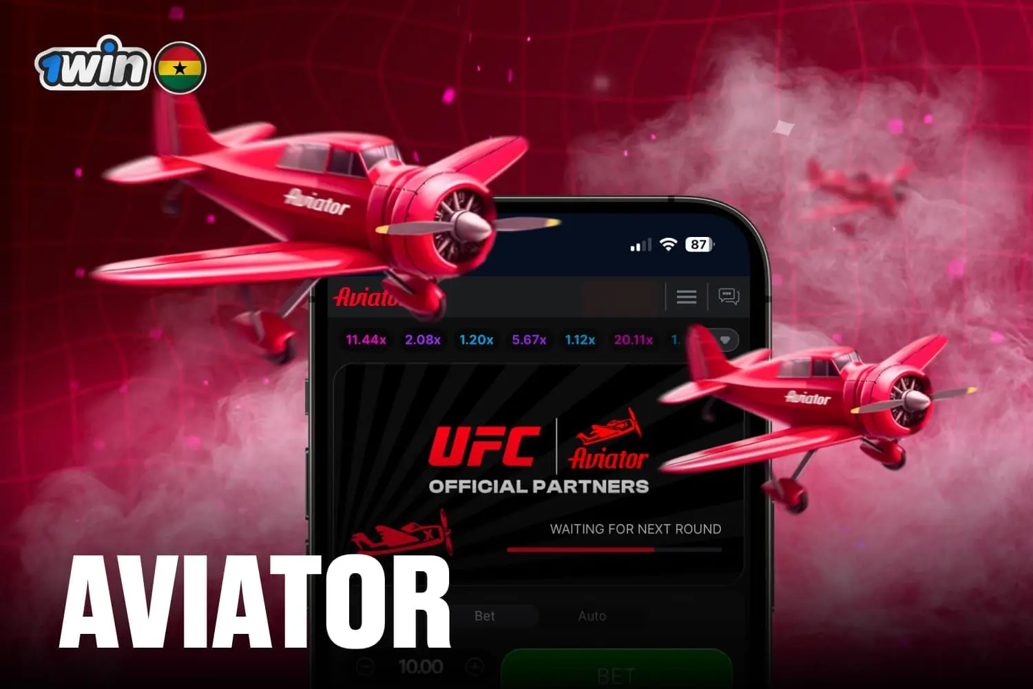 aviator 1win is a popular casino game available for Ghana players